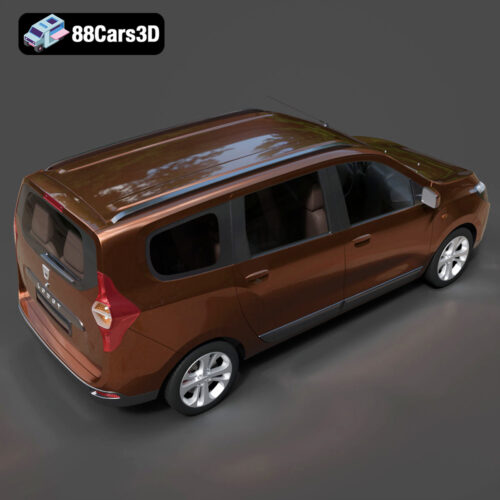 Dacia-Lodgy-005 Dacia Lodgy 3D ModelDacia Lodgy 3D Model