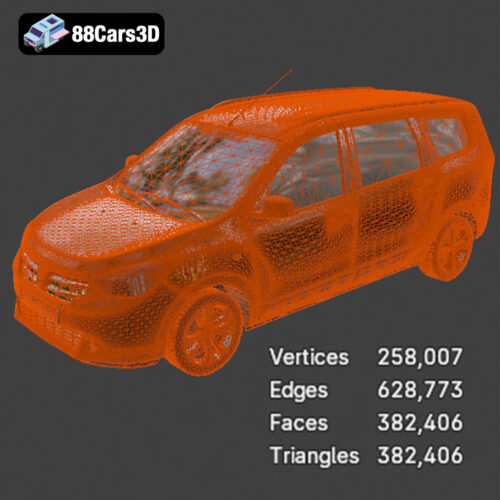 Dacia-Lodgy-008 Dacia Lodgy 3D Model