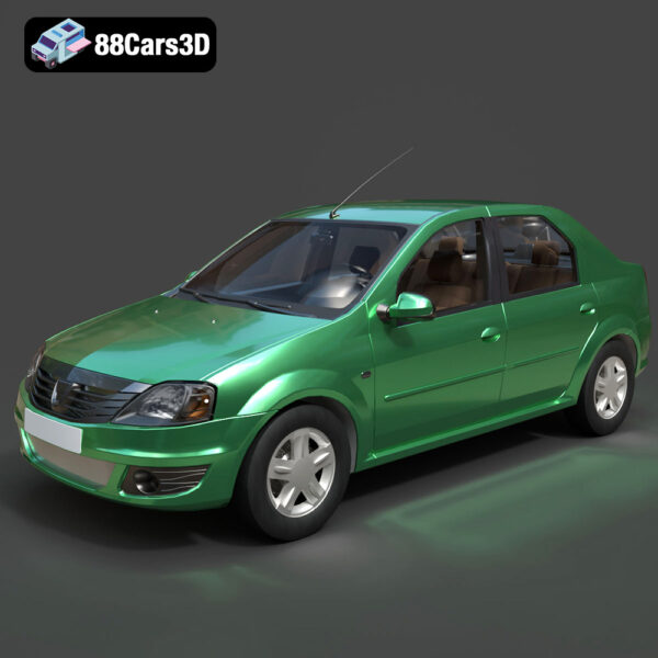 Dacia Logan 2008 3D Model