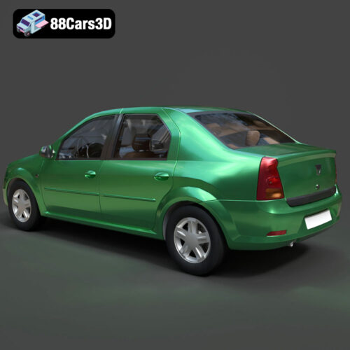 Dacia Logan 2008 3D Model