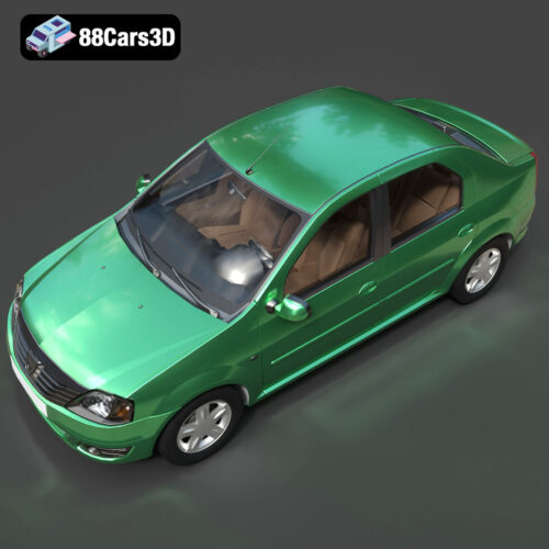 Dacia Logan 2008 3D Model