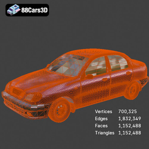 Daewoo Lanos-008 Daewoo Lanos 3D Model