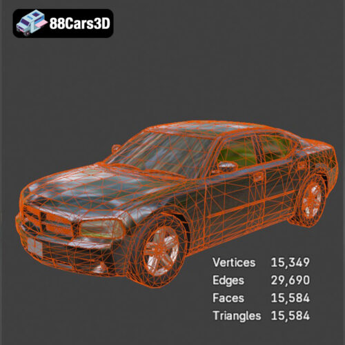 Dodge Charger-008 Dodge Charger 3D Model