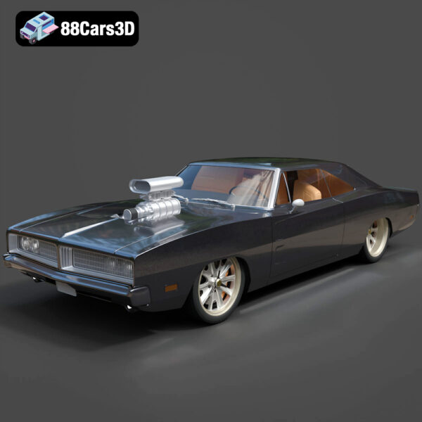 Dodge Charger 69 Custom 3D Model