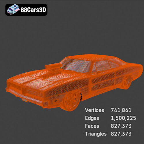Dodge Charger 69 Custom 3D Model