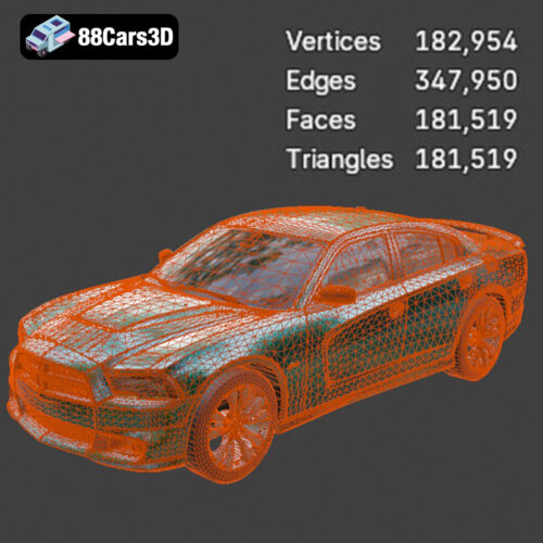 Dodge Charger SRT8-008 Dodge Charger SRT8 3D Model