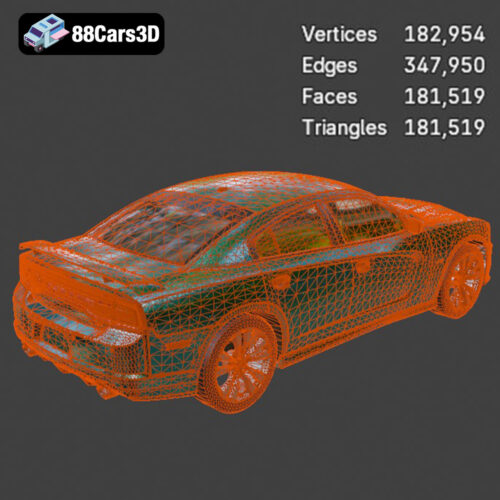 Dodge Charger SRT8-009 Dodge Charger SRT8 3D Model