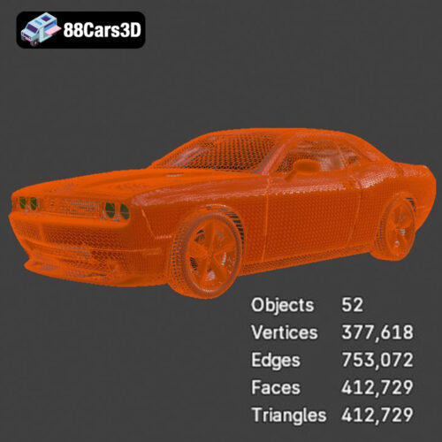Dodge Challenger SRT8 3D Model