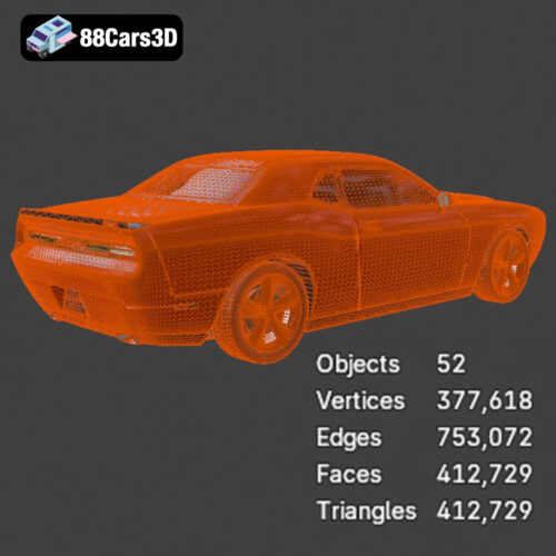 Dodge Challenger SRT8 3D Model