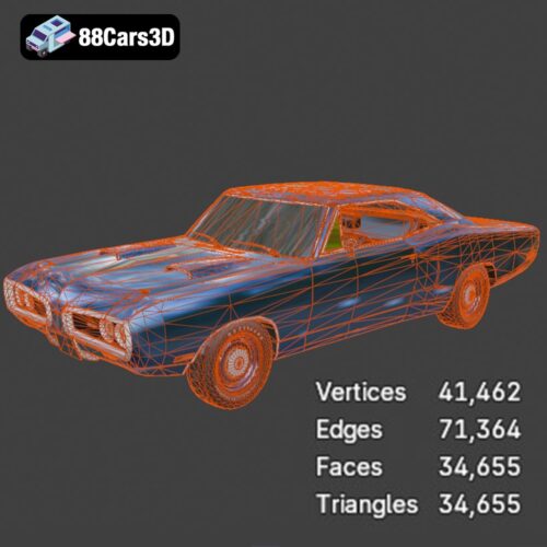 Dodge Coronet Super Bee 1970 3D Model