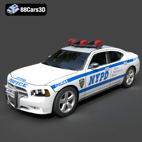 Dodge Charger Police NYPD 3D Model