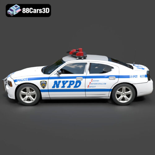 Dodge Charger Police NYPD 3D Model