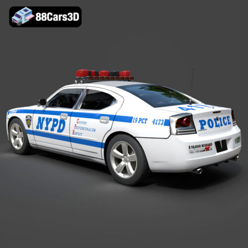 Dodge Charger Police NYPD 3D Model