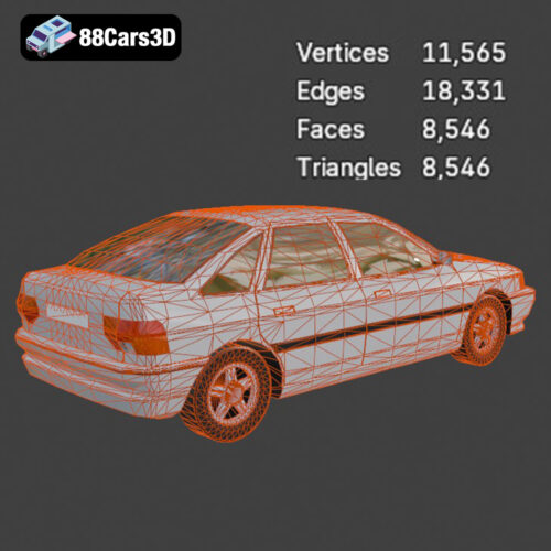 Ford Escort 3D Model