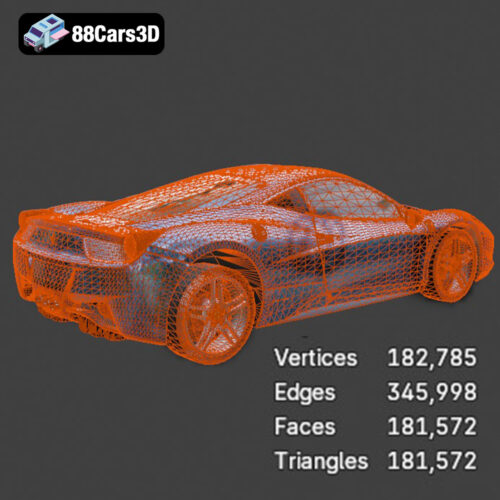 FERRARI -009 Ferrari 458 3D Model