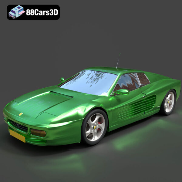 Ferrari 512 TR Testarossa 3D Model