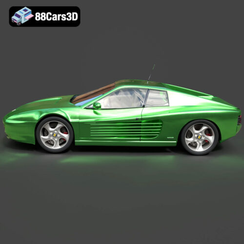 Ferrari 512 TR Testarossa 3D Model