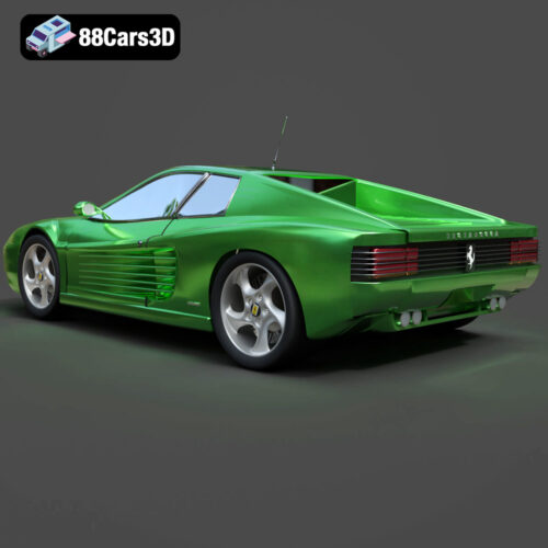 Ferrari 512 TR Testarossa 3D Model