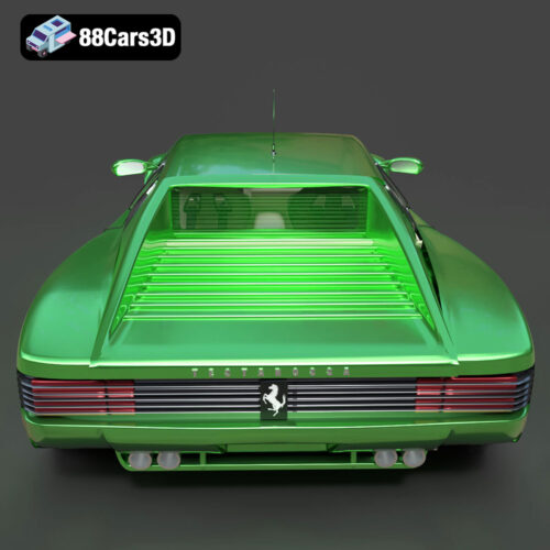 Ferrari 512 TR Testarossa 3D Model