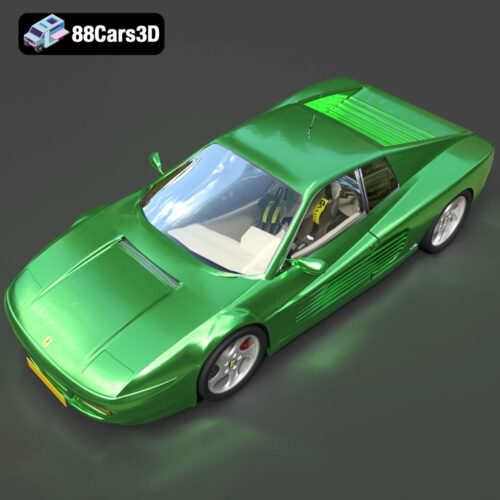 Ferrari 512 TR Testarossa 3D Model