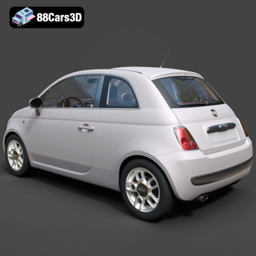 Fiat 500-003 Fiat 500 3D Model