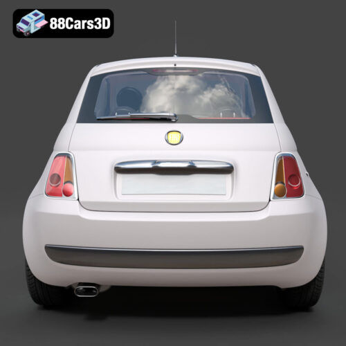 Fiat 500-004 Fiat 500 3D Model