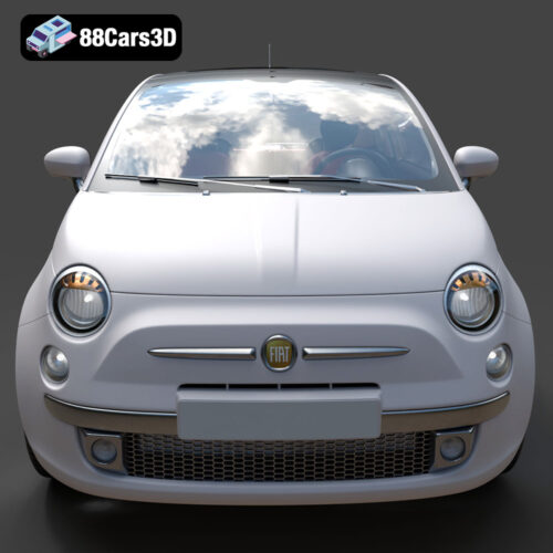 Fiat 500-006 Fiat 500 3D Model