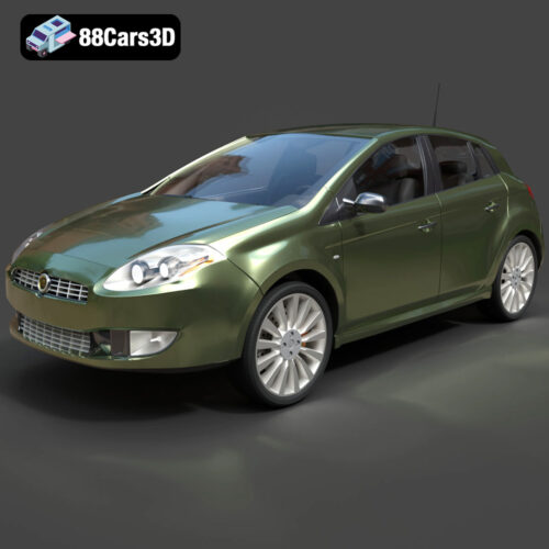 Fiat Bravo-001 Fiat Bravo 3D Model