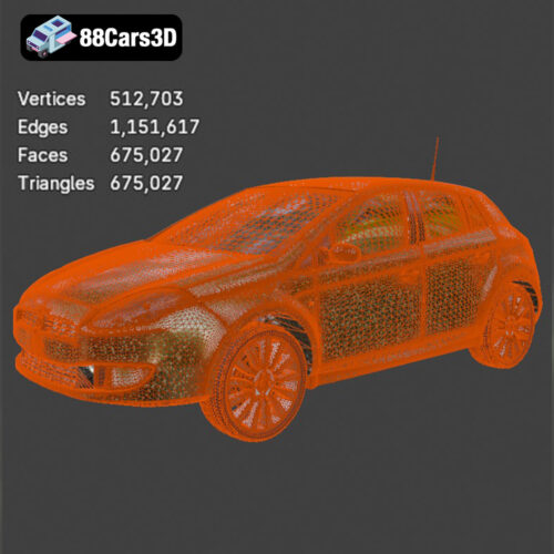 Fiat Bravo-008 Fiat Bravo 3D Model