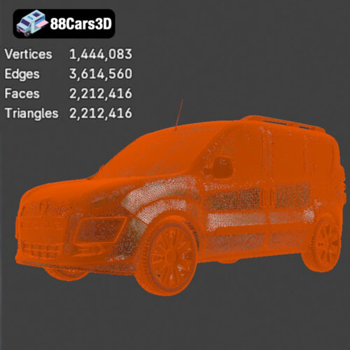 Fiat Doblo 2010 3D Model