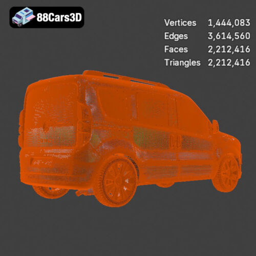 Fiat Doblo 2010 3D Model