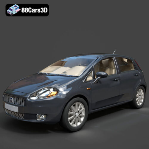 Fiat Punto-001 Fiat Punto 3D Model
