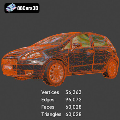 Fiat Punto-008 Fiat Punto 3D Model