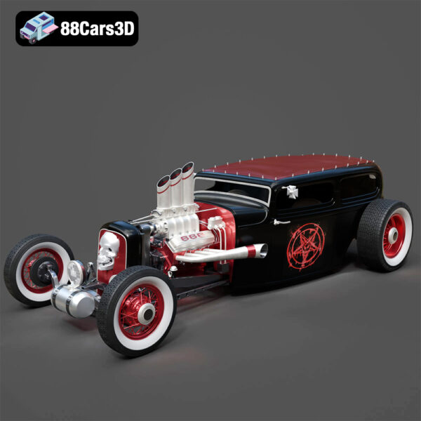 Ford 1929 Devils Car 3D Model