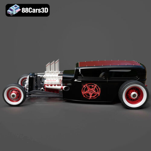 Ford 1929 Devils Car 3D Model