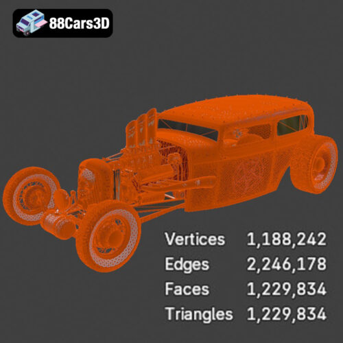 Ford 1929 Devils Car 3D Model