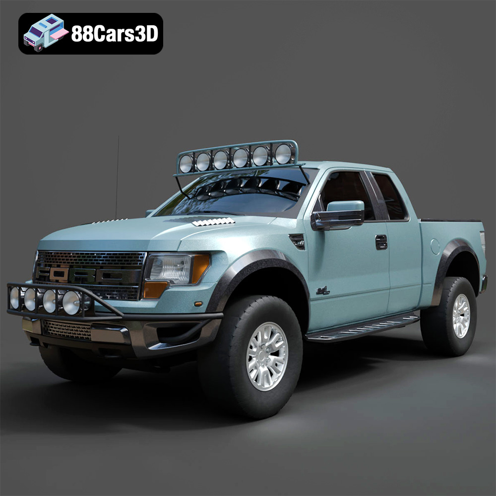 Ford F 150 SVT Raptor 3D Model 3D Printable STL - 88Cars3D Download 3D ...