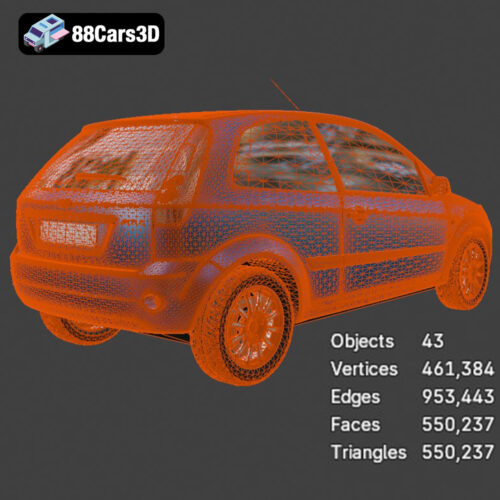 Ford Fiesta 2005 3D Model
