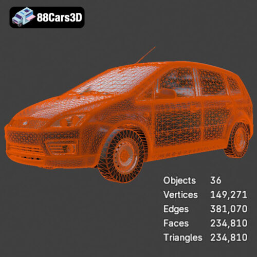 Ford Focus C-Max 3D Model
