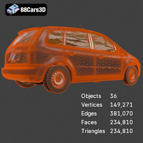 Ford Focus C-Max 3D Model