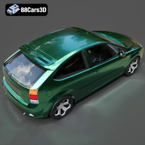 Ford Focus ST II-005 Ford Focus ST II 3D Model