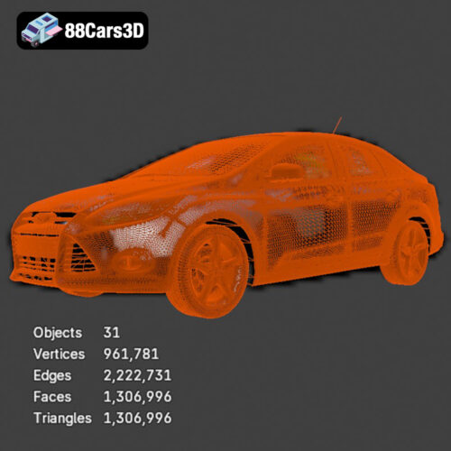 Ford Focus Sedan 3D Model
