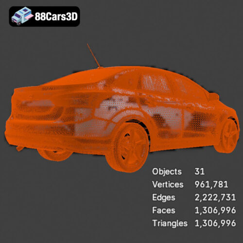 Ford Focus Sedan 3D Model