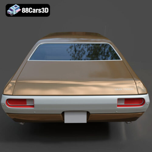 Ford Gran Torino 1972 3D Model