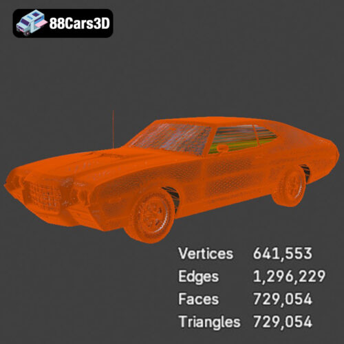 Ford Gran Torino 1972 3D Model