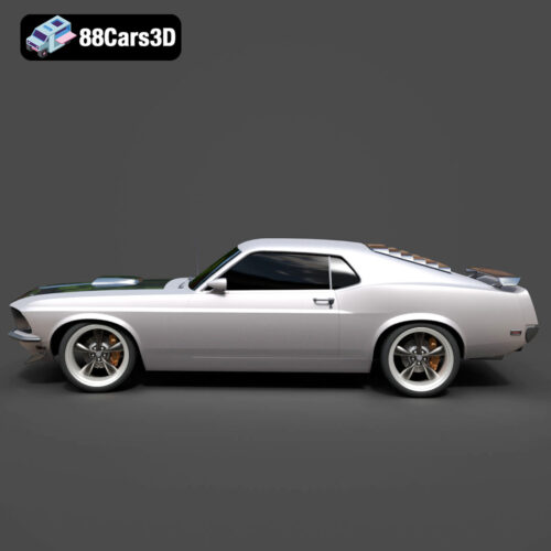 Ford Mustang Boss 302 1969 3D Model