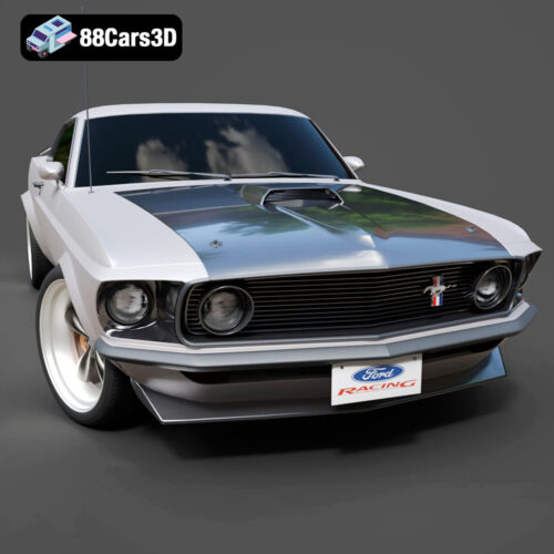 Ford Mustang Boss 302 1969 3D Model