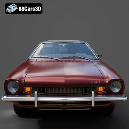 Ford Pinto 1971-006 Ford Pinto 1971 3D Model