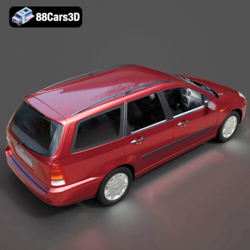 Ford Focus Wagon 1998 3D Model