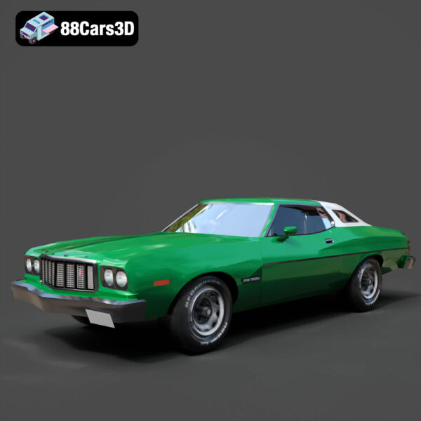 Ford Gran Torino 1976 3D Model